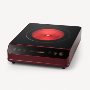 Deep maroon infrared ceramic cooker